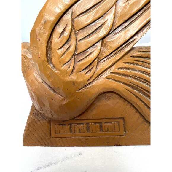 Resin Dove Sculpture With Inspirational Quotes - Picture 2 of 8